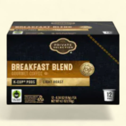 Private Selection, Breakfast Blend Light Roast Coffee Pods, 12 count