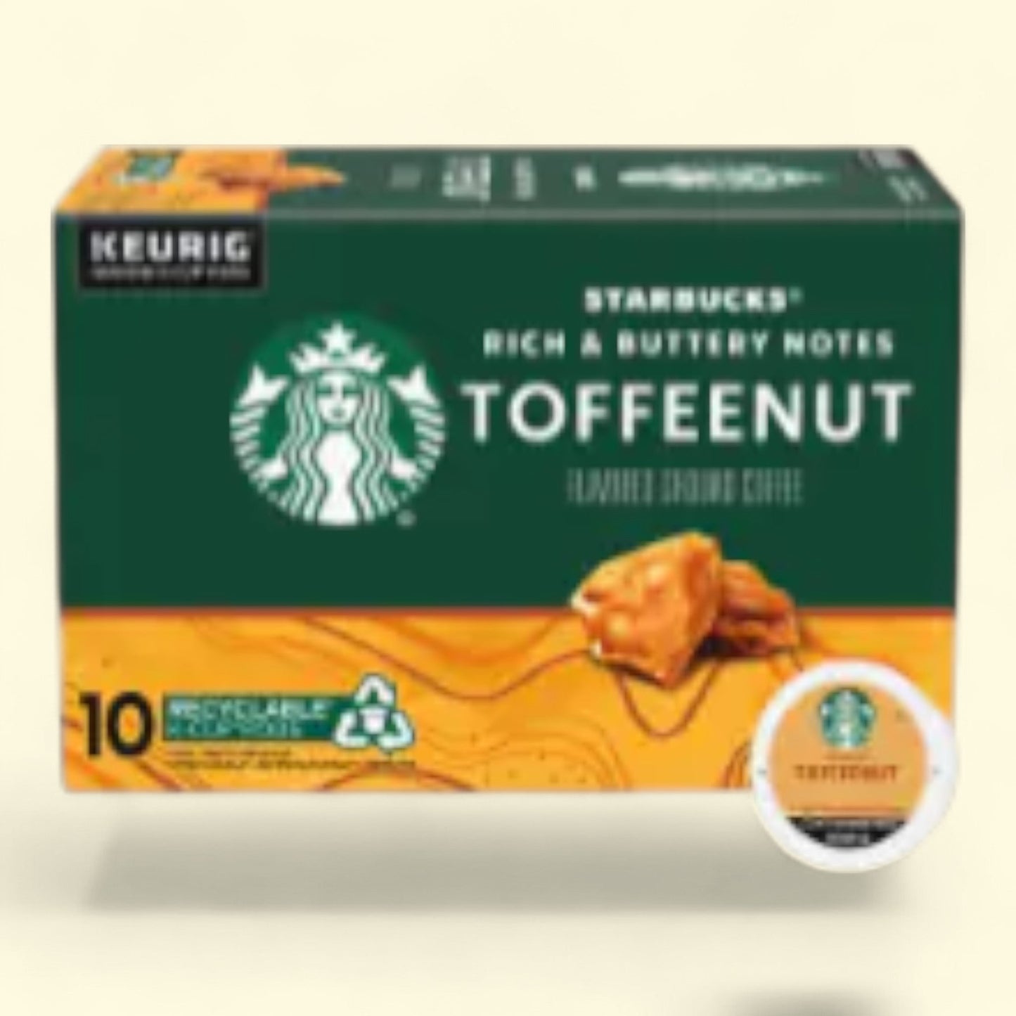 Starbucks Toffeenut K-Cup Coffee Pods, 10 count