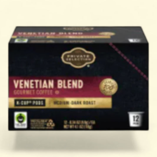 Private Selection, Venetian Blend Medium Dark Roast Coffee Pods, 12 count