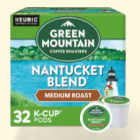 Green Mountain Coffee Roasters, Nantucket Blend, Medium Roast K-Cup Coffee Pods, 32 count