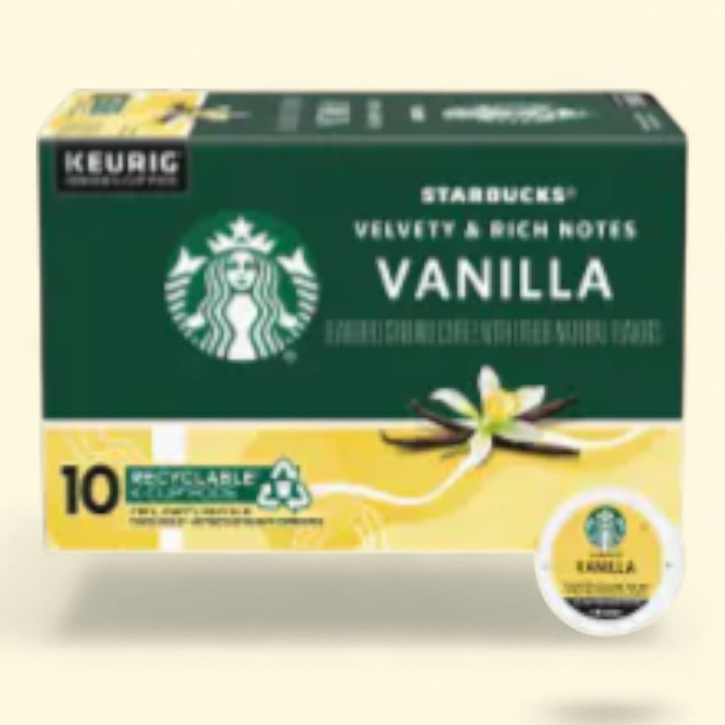 Starbucks Vanilla K-Cup Coffee Pods, 10 count