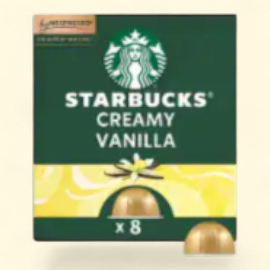 Starbucks by Nespresso Coffee Pods, Vanilla Flavored Roast, for Nespresso Vertuo Line Machines, 8 count