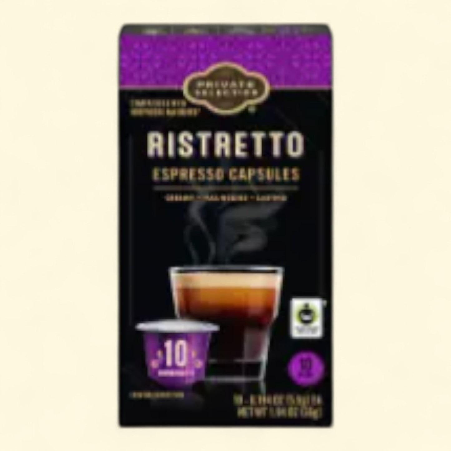 Private Selection Coffee Pods, Ristretto Espresso Dark Roast, Nespresso Original Machines, 10 count