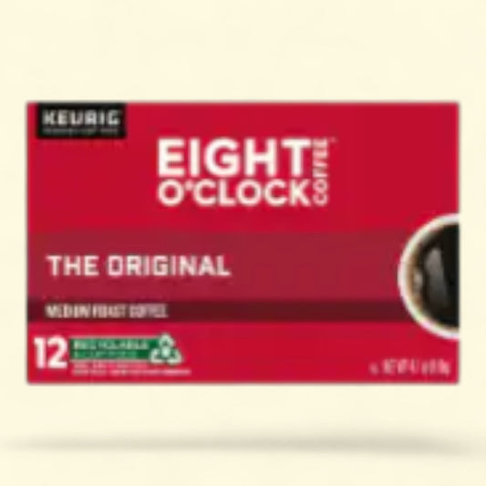 Eight O'Clock K-Cup Pods, 12 Ct, Medium Roast Coffee