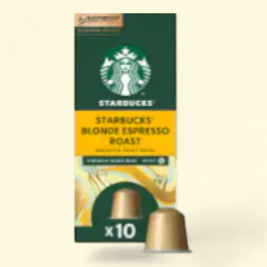 Starbucks by Nespresso Coffee Pods, Espresso Blonde Roast, 10 Count