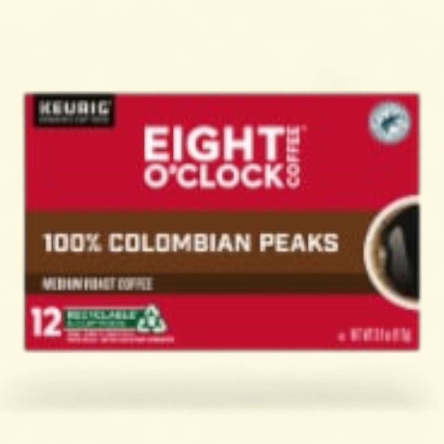 Eight O'Clock Colombian Peaks Coffee, 12 Count K-Cup Pods