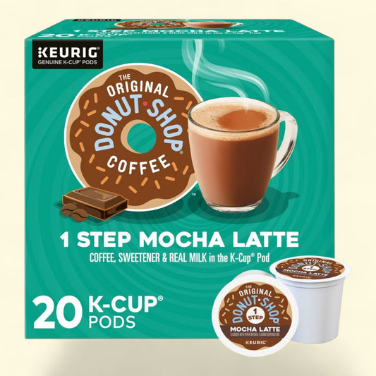 The Original Donut Shop One Step Latte Mocha Dark Roast - 20ct