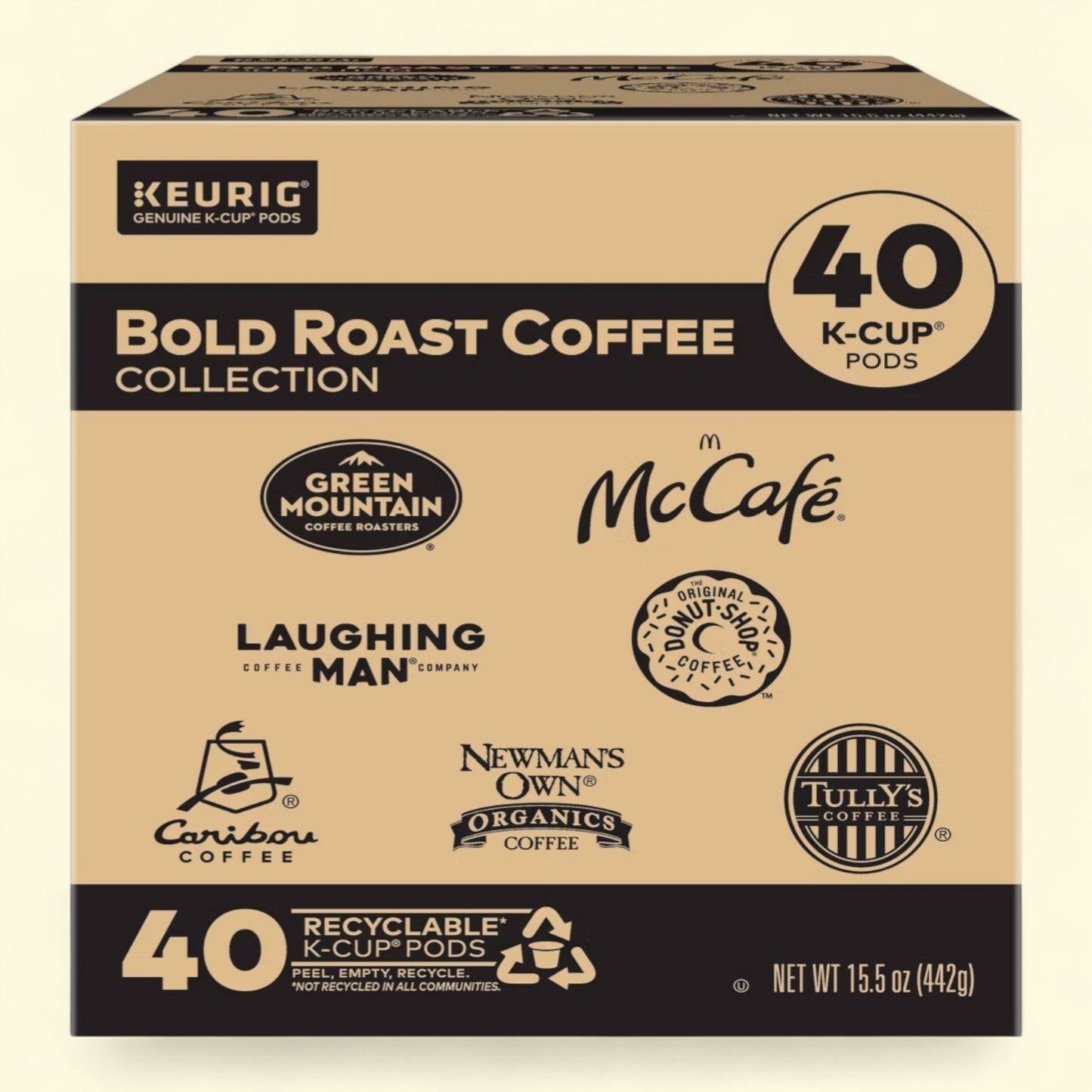 Keurig Bold Roast Coffee Collection K-Cup Variety Pack, 40ct