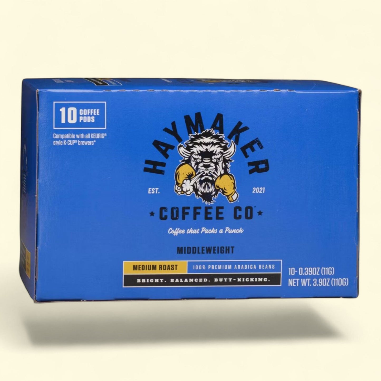 Haymaker Coffee Medium Roast Coffee Pods, 10ct