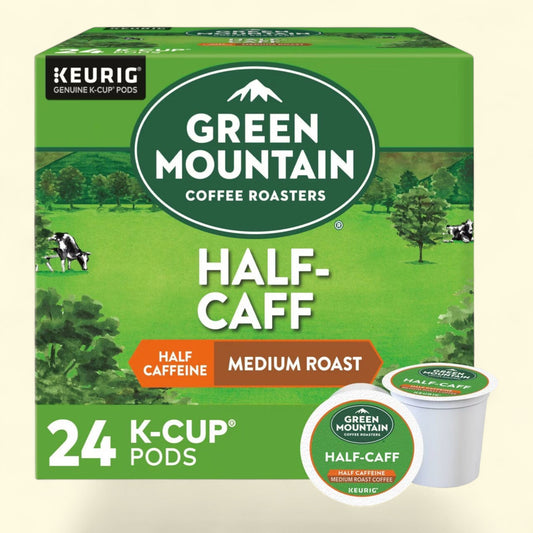 Green Mountain Coffee Half-Caff Keurig K-Cup Coffee Pods, 24ct