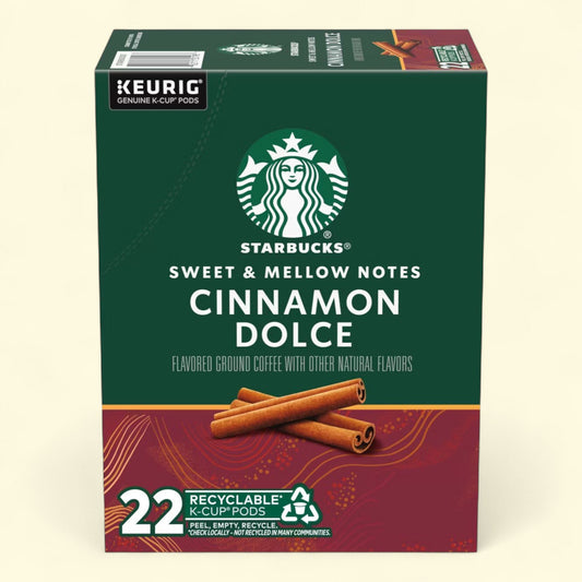 Starbucks Cinnamon Dolce Light Roast K-Cup Coffee Pods, 22ct.