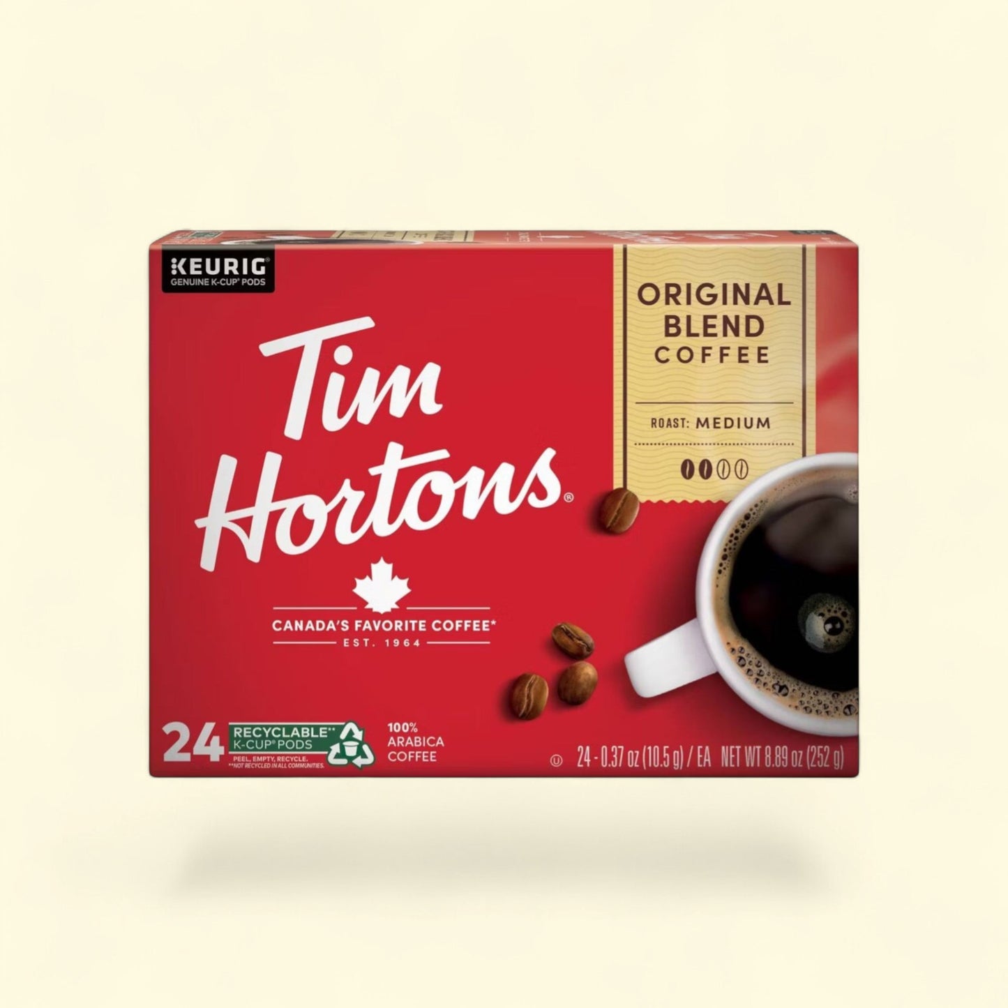 Tim Hortons Original Blend Coffee Pods, 24ct — authentic US product shipped worldwide by Treatspree