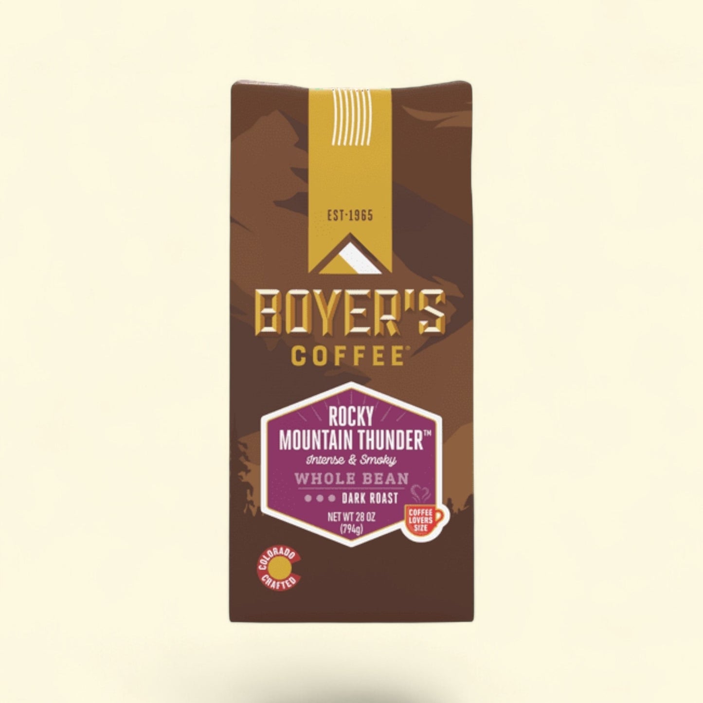 Boyer's Coffee Rocky Mountain Thunder Coffee, 28oz — authentic US product shipped worldwide by Treatspree