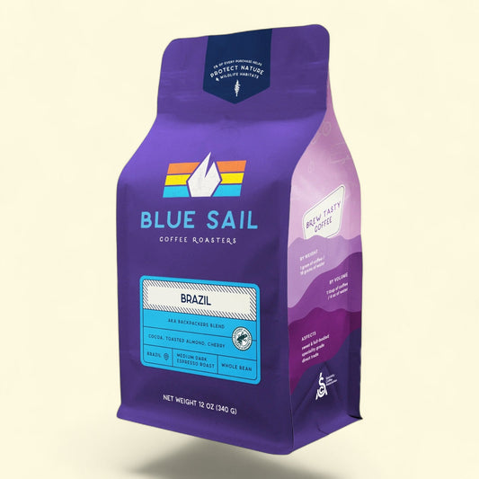 Blue Sail Coffee Backpacker's Blend, Espresso, 12 oz