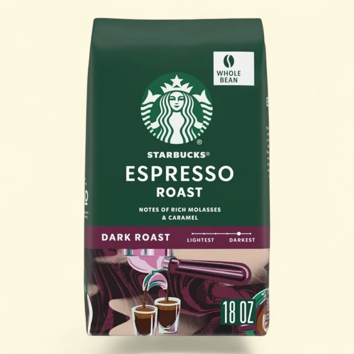 Starbucks Espresso Roast Coffee Beans, 18 oz