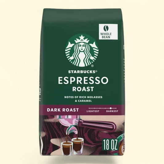 Starbucks Espresso Roast Coffee Beans, 18 oz
