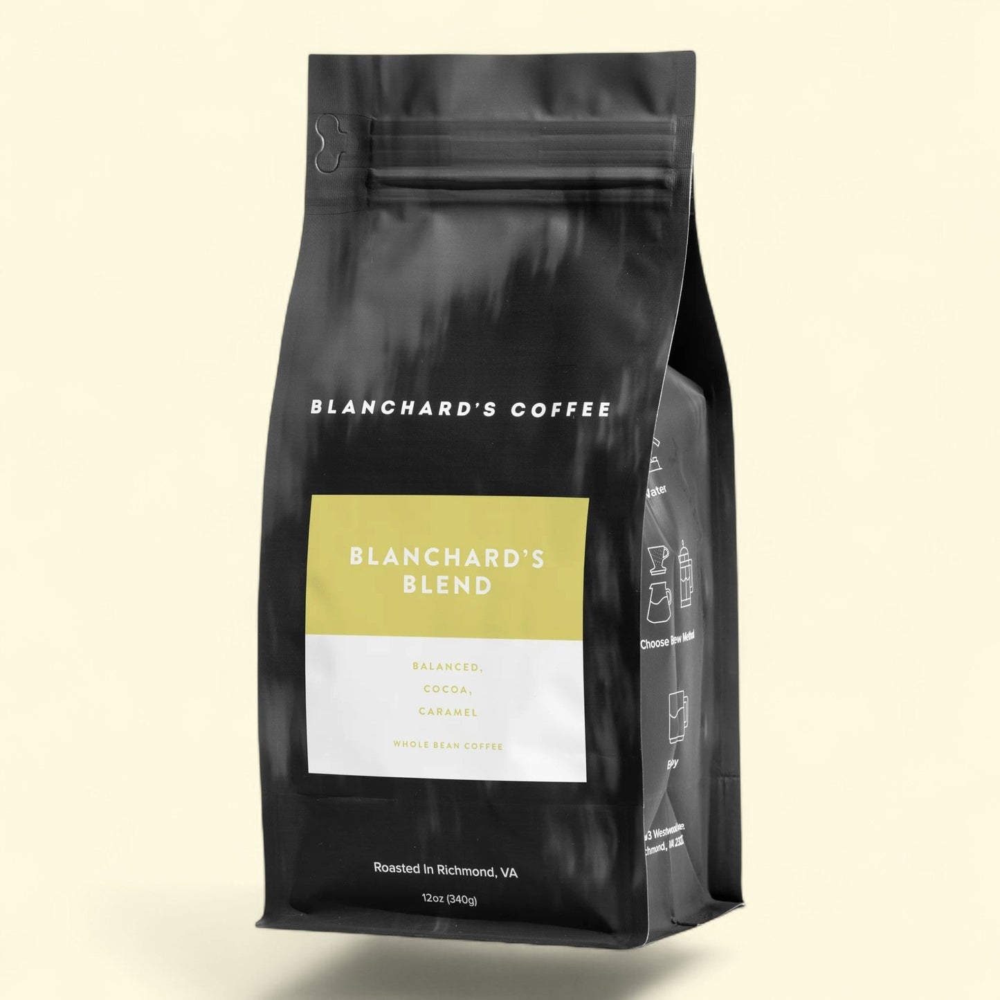 Blanchard's Coffee, Blanchard's Blend Whole Bean 12oz Bag