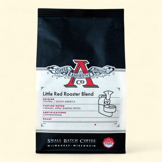 Anodyne Coffee Roasting Co. Little Red Roaster, Medium-Dark Roast, Whole Bean, 12 oz.