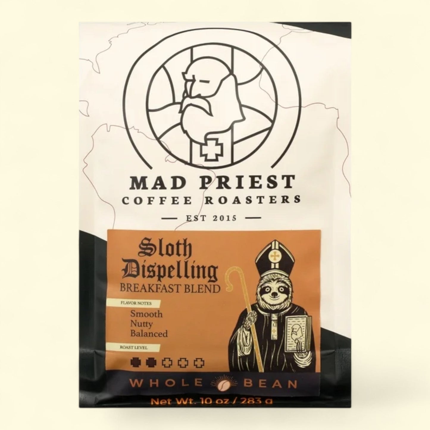 Mad Priest Coffee, Sloth Dispelling Breakfast Blend, 10oz