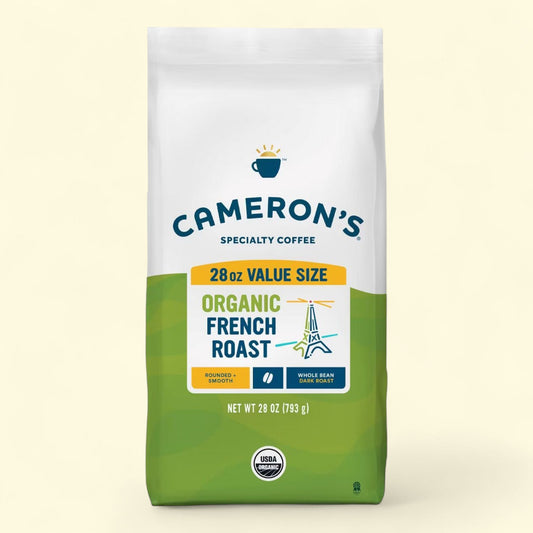 Cameron's Organic French Dark Roast Whole Bean Coffee, 28oz