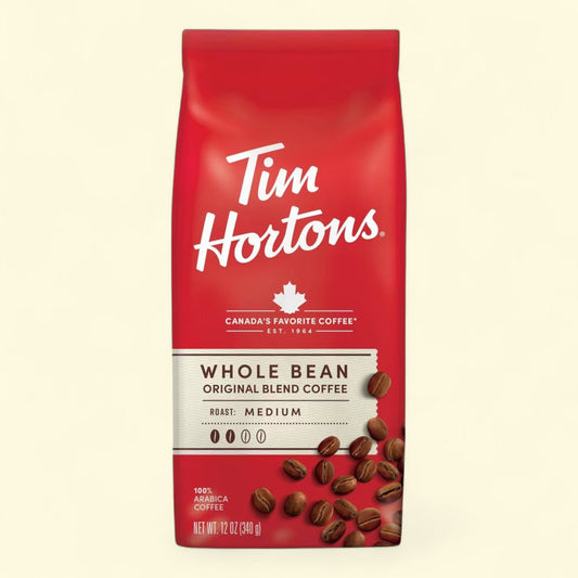 Tim Hortons Whole Bean Coffee, Medium Roast, 1 lb