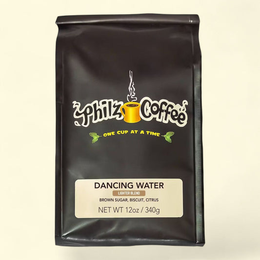 Philz Dancing Water Coffee Whole Bean Light Roast Coffee, 12oz