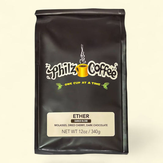Philz Coffee Ether Whole Bean Dark Roast Coffee, 12oz