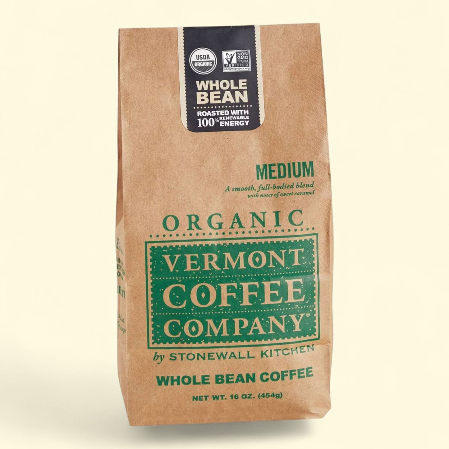 Vermont Coffee Company Organic Medium Roast Whole Bean Coffee, 16oz