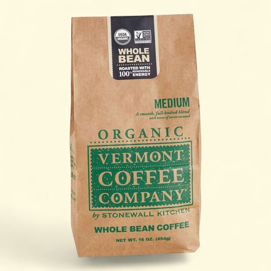 Vermont Coffee Company Organic Medium Roast Whole Bean Coffee, 16oz
