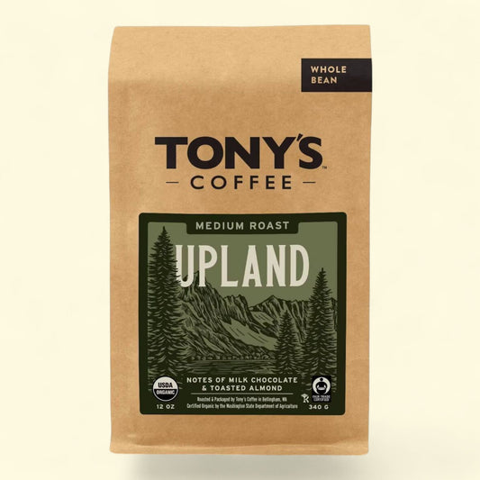 Tony's Coffee Upland Medium Roast Whole Bean Coffee, 12oz