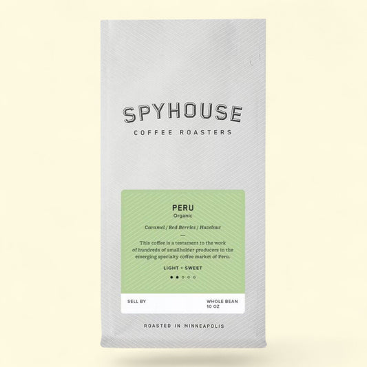 Spyhouse Coffee Roasters Peru Organic Medium Roast Coffee, 10oz.