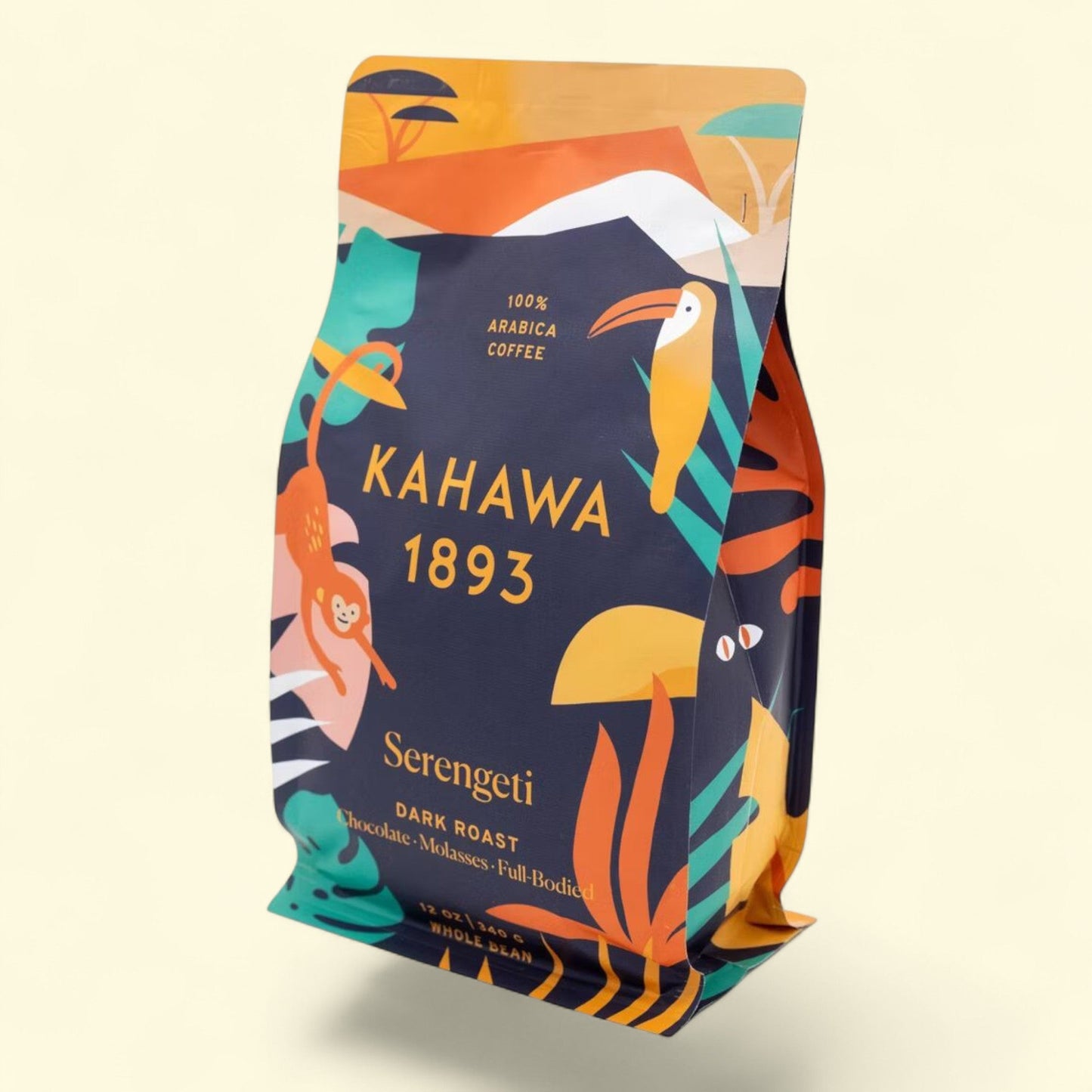 Kahawa 1893 Serengeti Dark Roast Coffee, 12oz
