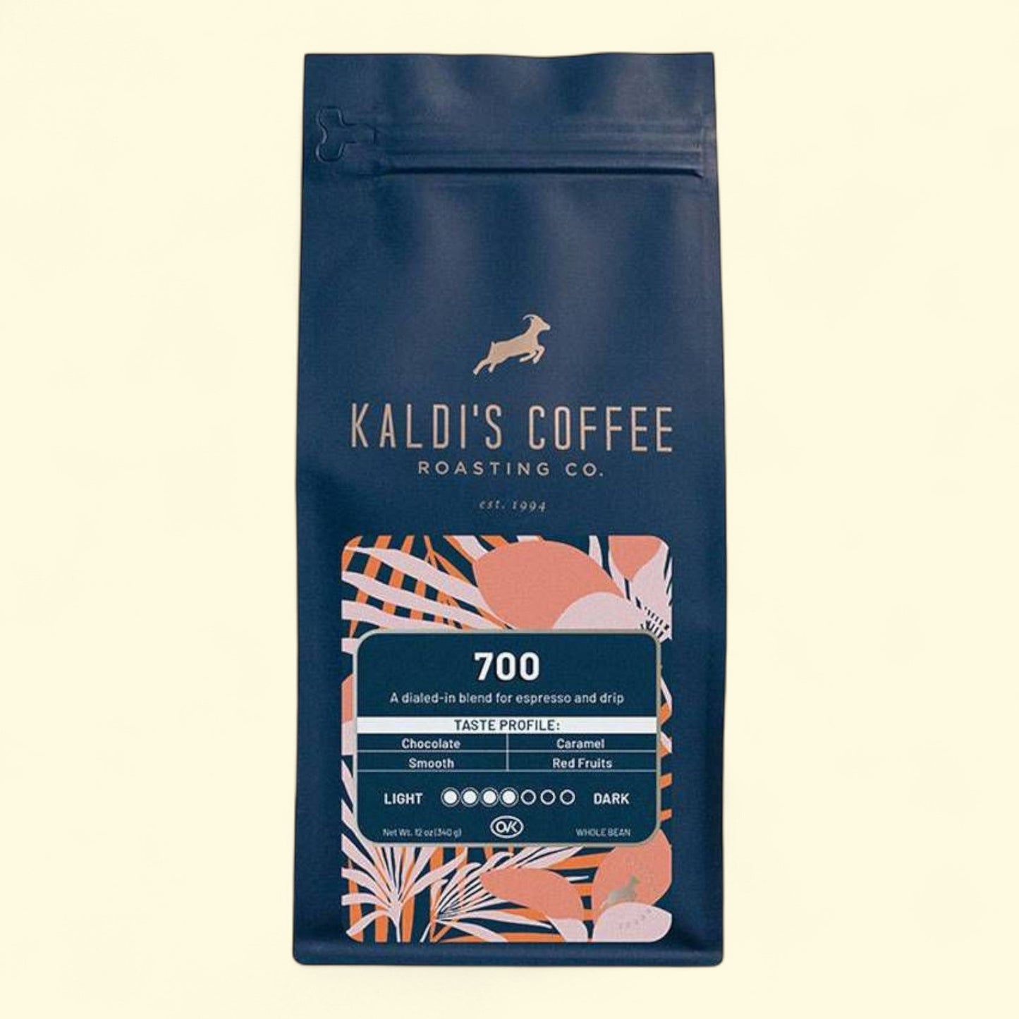 Kaldi's Coffee 700 Whole Bean Espresso Roast Coffee, 12oz