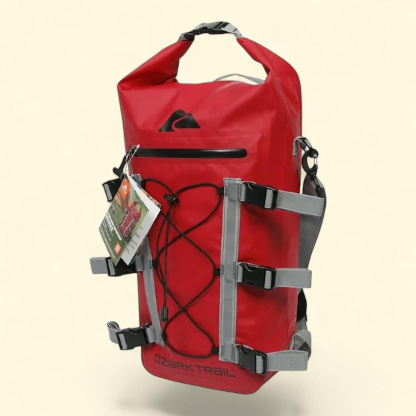 Ozark Trail Spring River Waterproof Backpack, Red