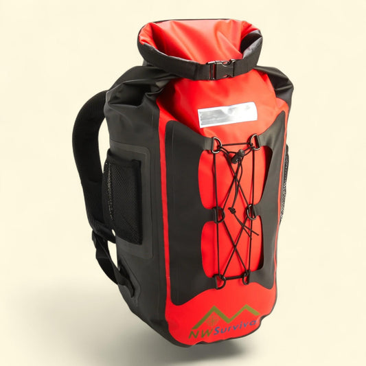 Equipped Outdoors Backpacking Backpack, 30 ltr, Red