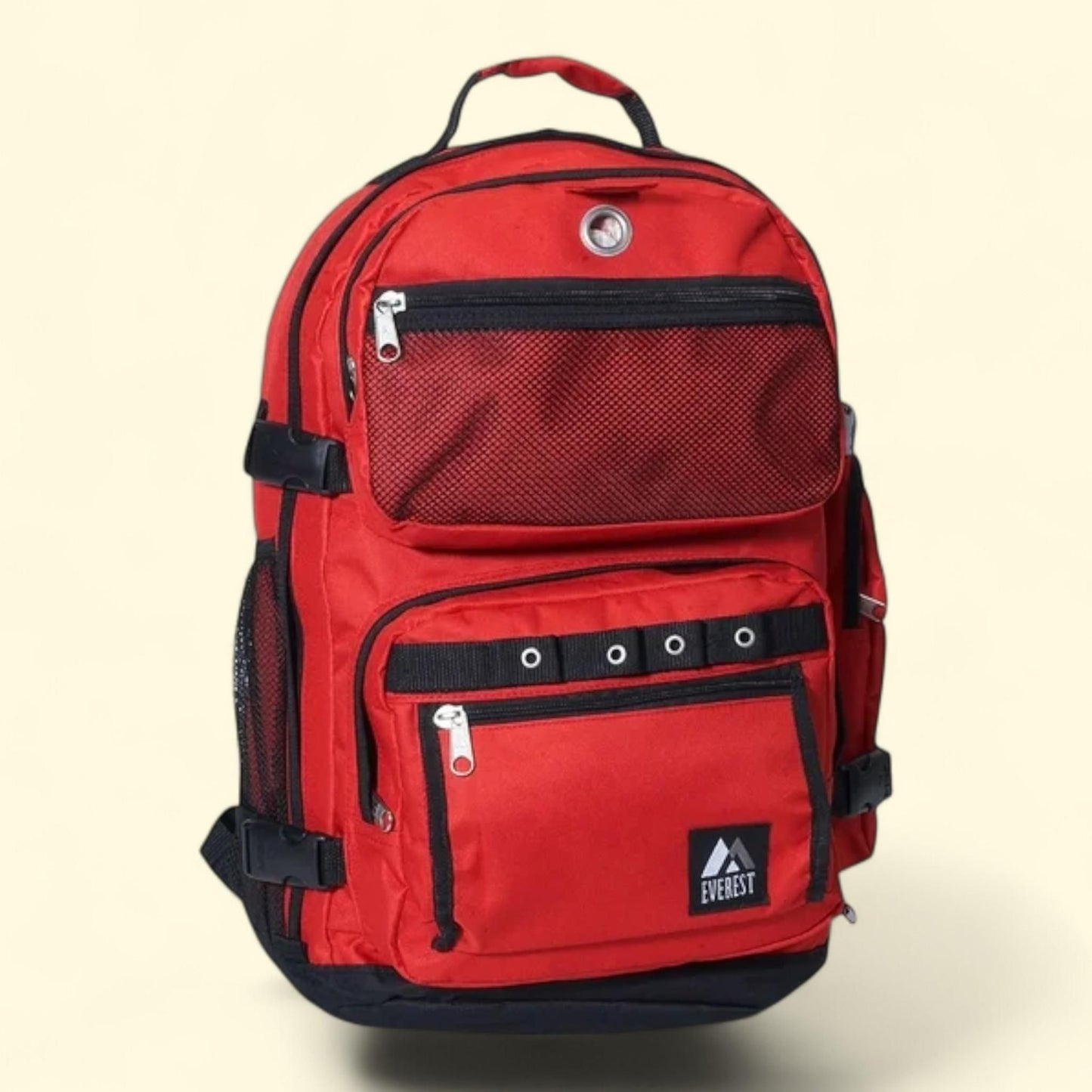 Everest Oversize Deluxe Backpack, Red Black
