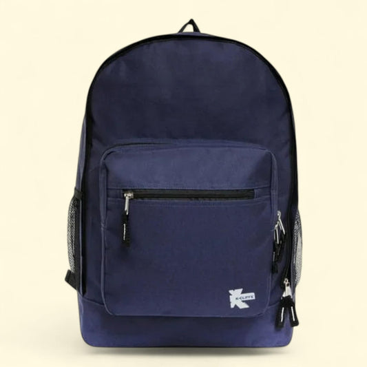 K-Cliffs Classic Large 17.5" School Backpack, Navy