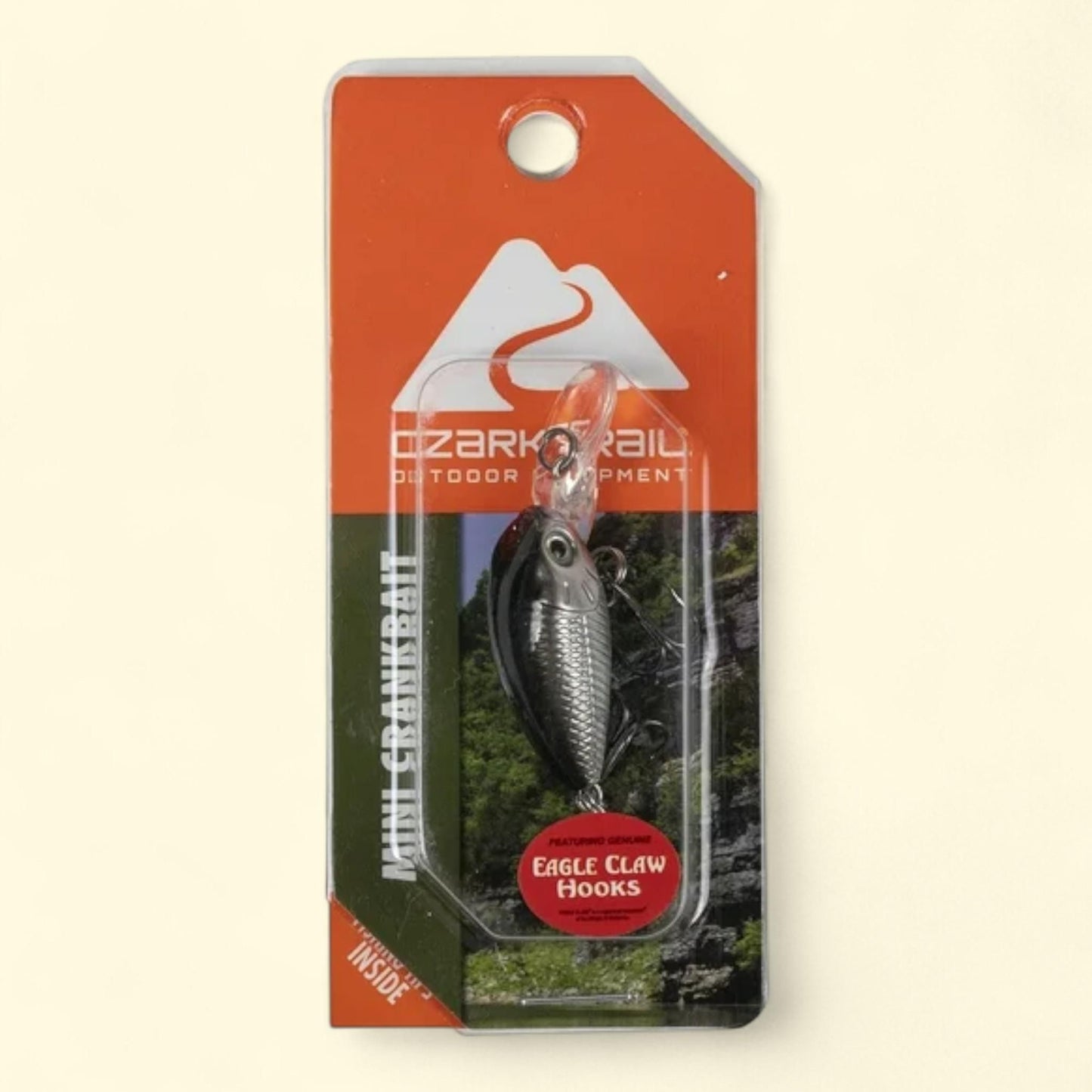 Leurre de pêche Ozark Trail Mini Crankbait, 3,1 g - Chrome