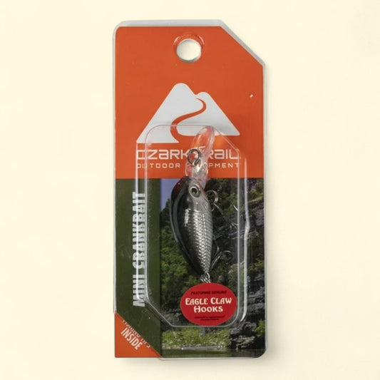 Leurre de pêche Ozark Trail Mini Crankbait, 3,1 g - Chrome