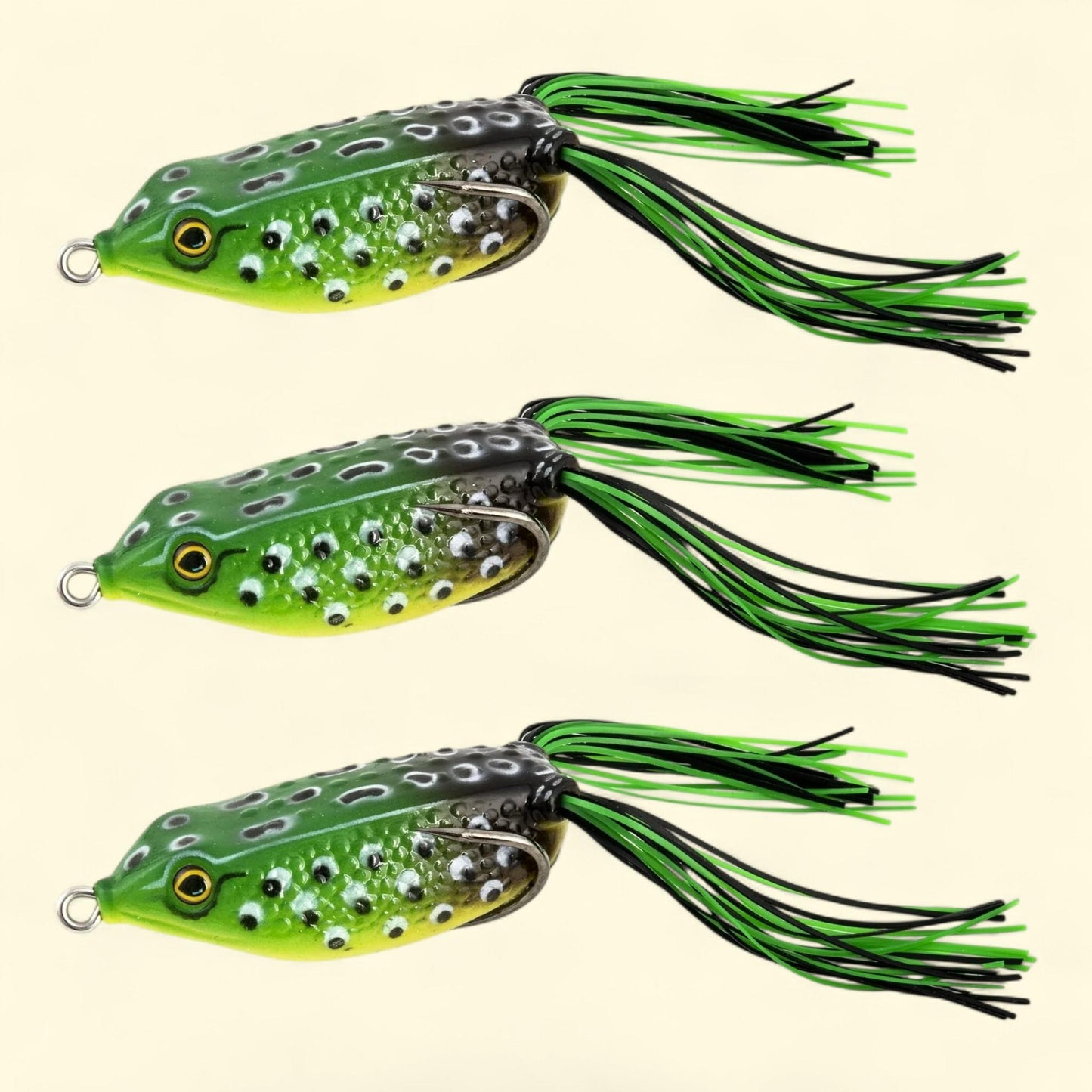 Leurre de surface Ozark Trail Bull Frog pour la pêche à la grenouille, 6,35 cm (lot de 3)