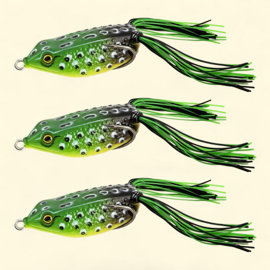 Leurre de surface Ozark Trail Bull Frog pour la pêche à la grenouille, 6,35 cm (lot de 3)