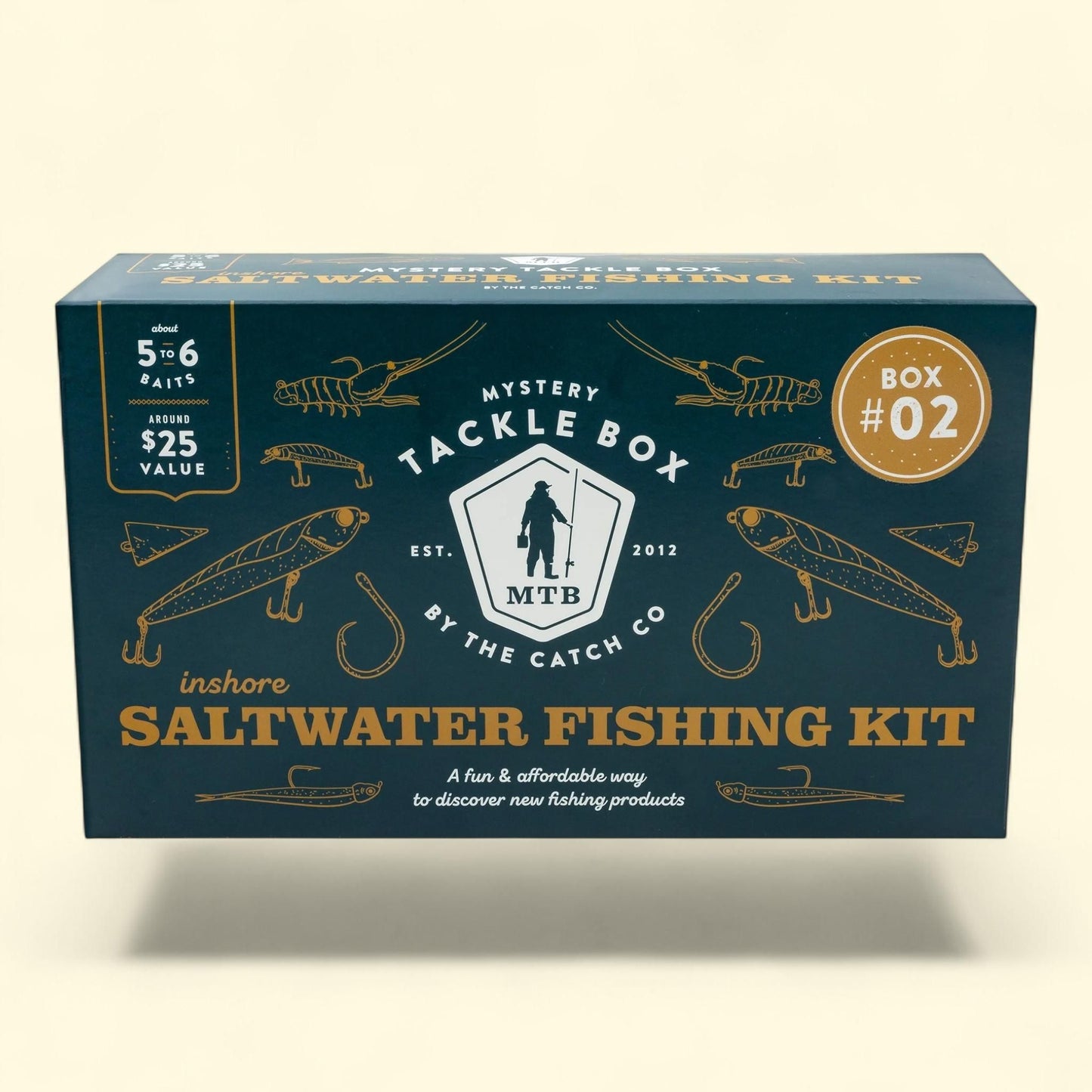 Mystery Tackle Box Regular Saltwater Fishing Lure Kit, Non-Lead — authentic US product shipped worldwide by Treatspree