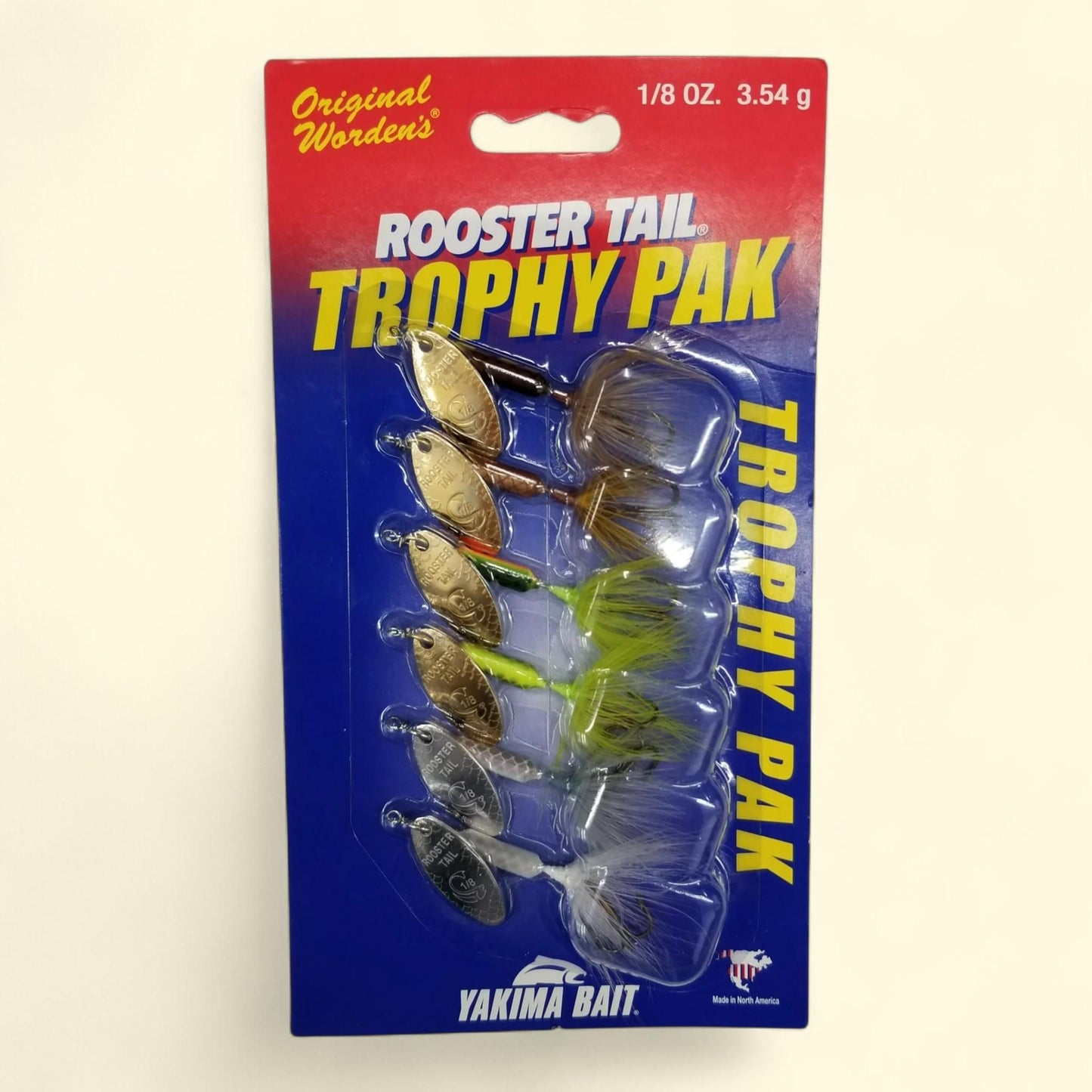 Worden's Rooster Tail Fishing Lures, 1/8 oz., 6 Count