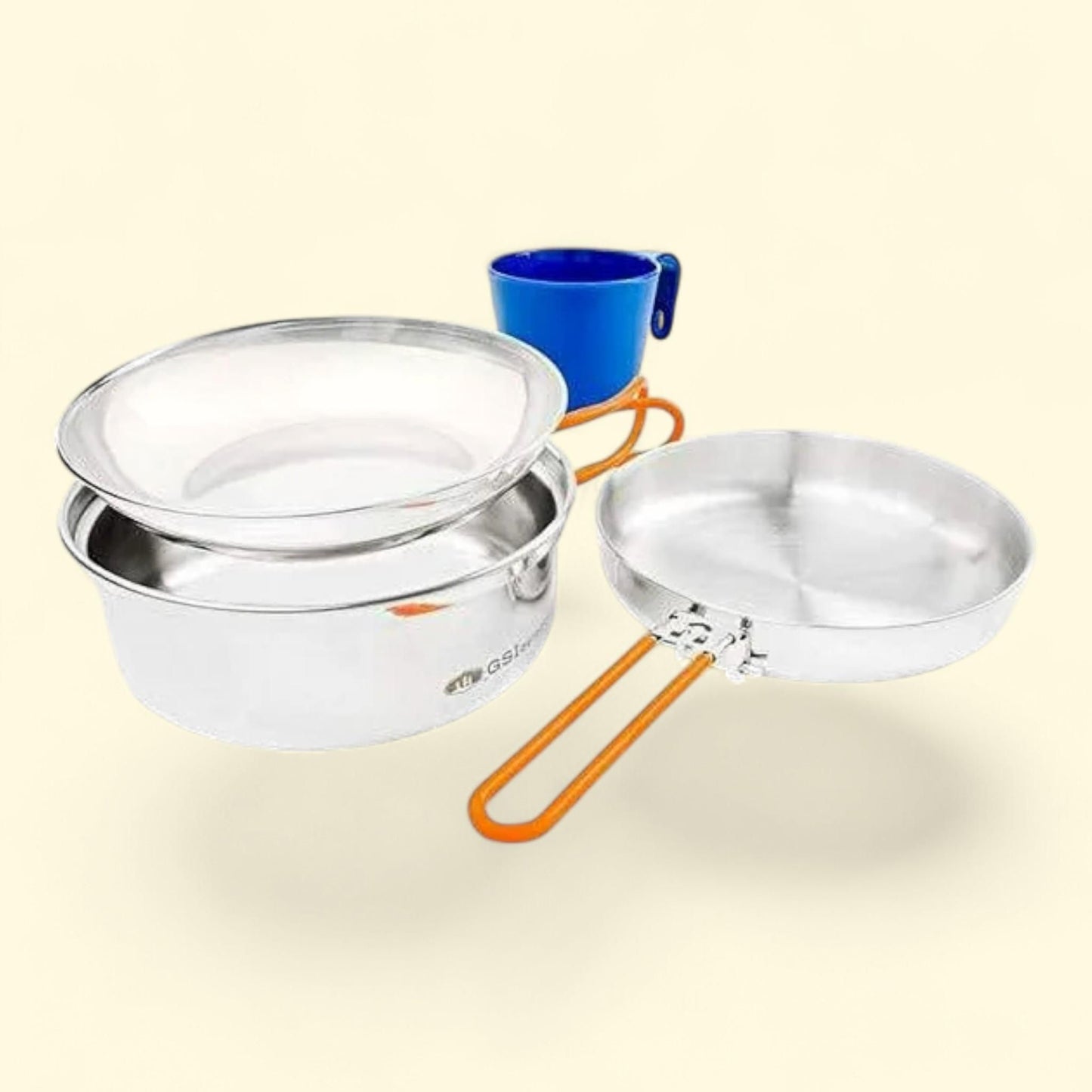 GSI Outdoors Stainless Steel Mess Kit, 1 Person