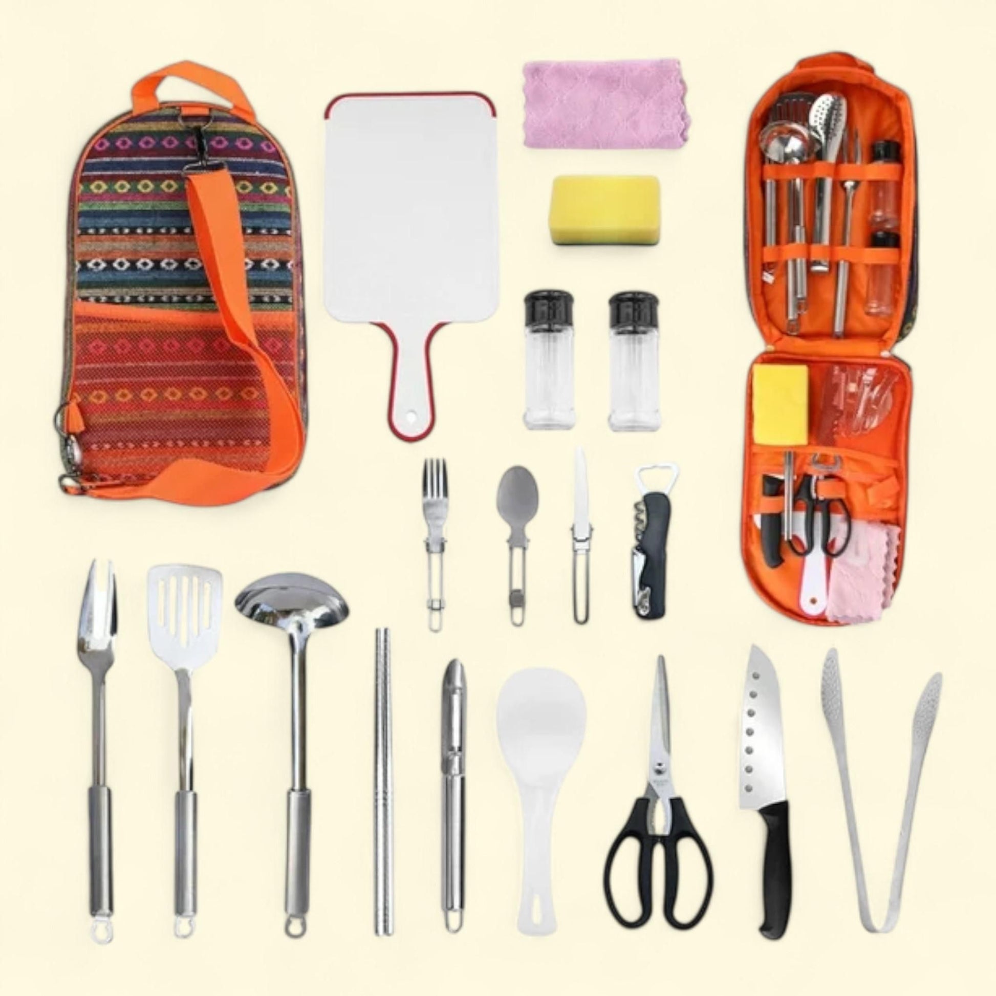 Camping Cooking Utensil Kit, 19Pcs — authentic US product shipped worldwide by Treatspree