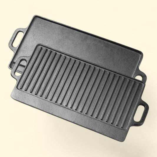 ProSource Cast Iron Griddle, 19.5" x 9"