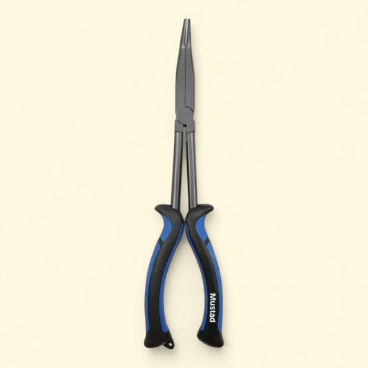 Mustad Blue Line Bent Nose Fishing Pliers, 11"