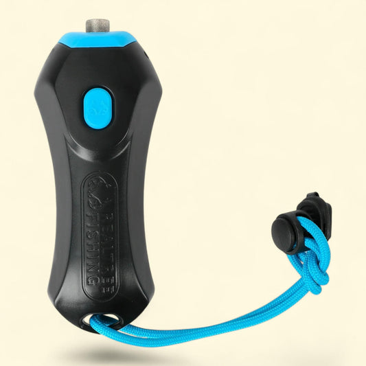 Realtree Electric Fishing Line Stripper, Black and Blue