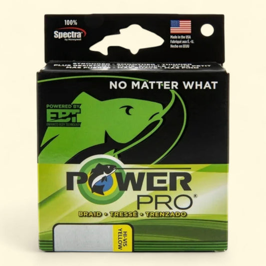 PowerPro Braided Fishing Line, 40lb x 150yd, Yellow