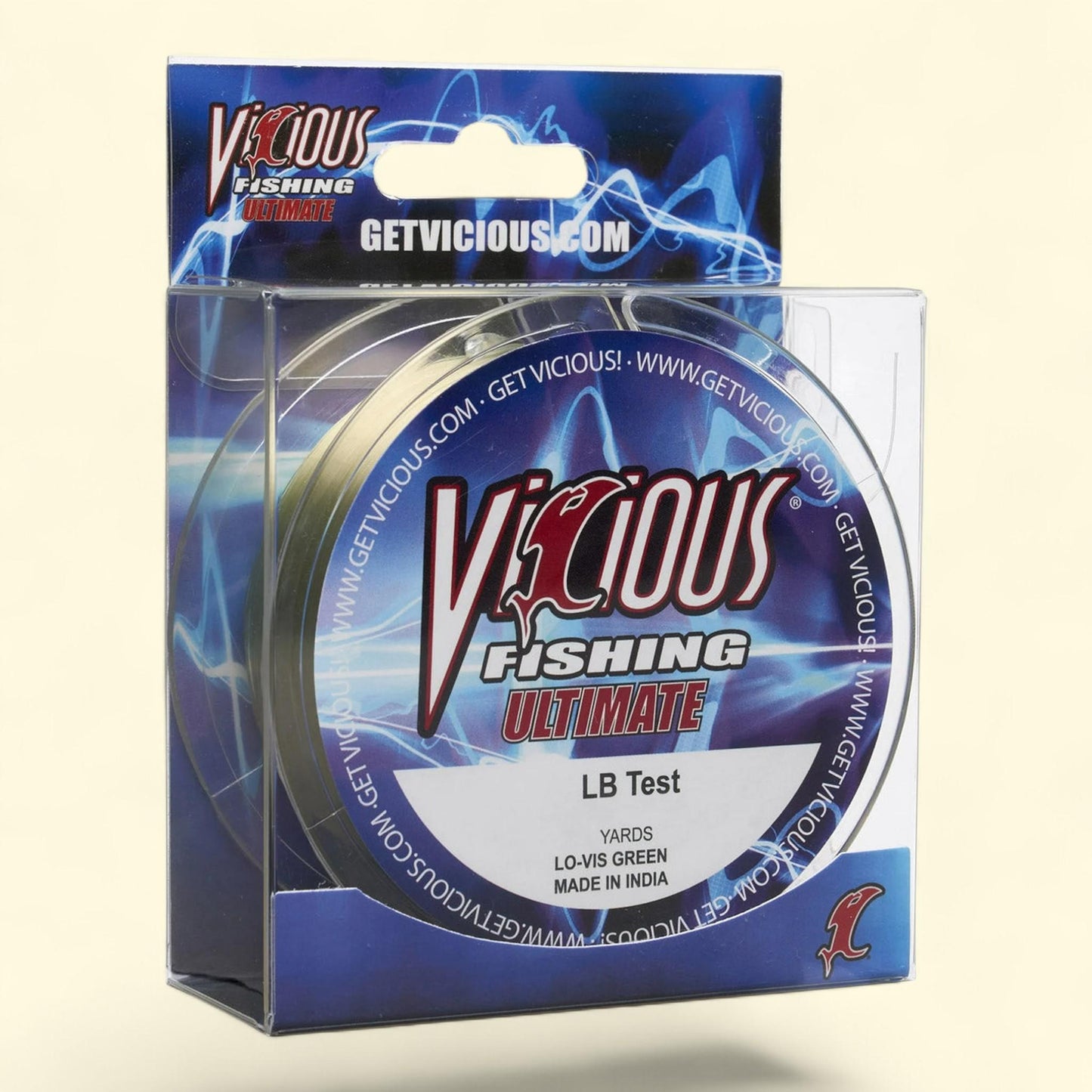 Vicious Ultimate Lo-Vis Green Mono, 10 lb Test